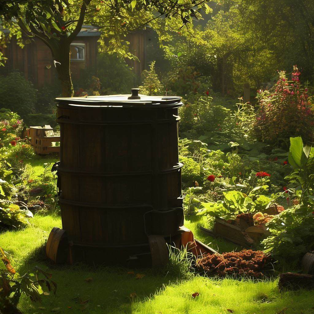 Kompostownik w ogrodzie można kupić lub zbudować samemu z palet lub desek