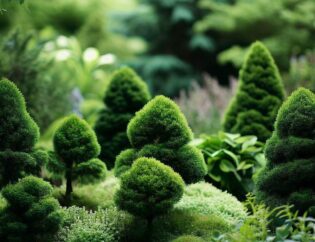 Miniaturowe krzewy są ozdobą każdego nowoczesnego ogrodu